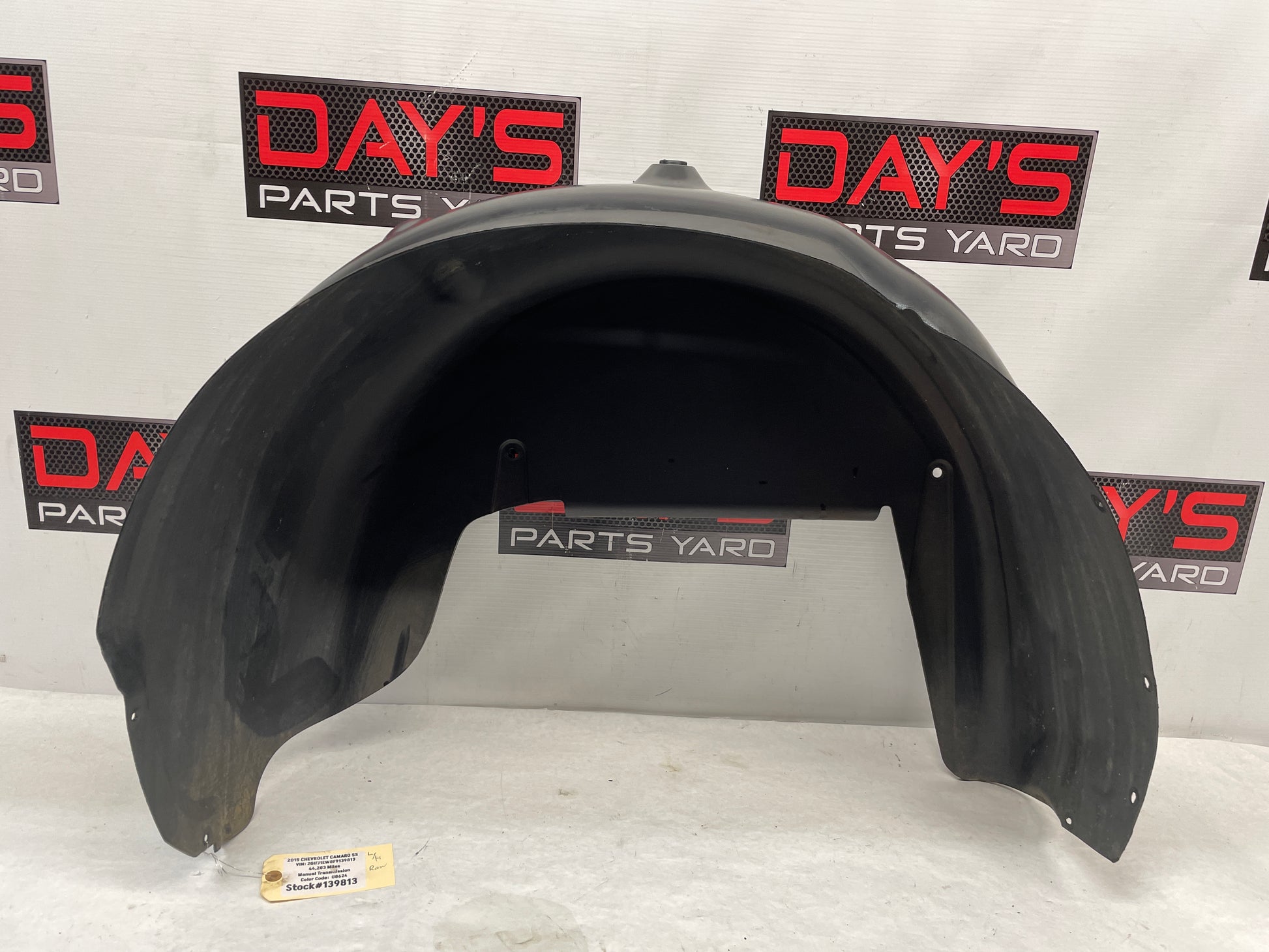 2015 Chevy Camaro SS RH Passenger Rear Fender Wheel Well Liner OEM - Day's Parts Yard