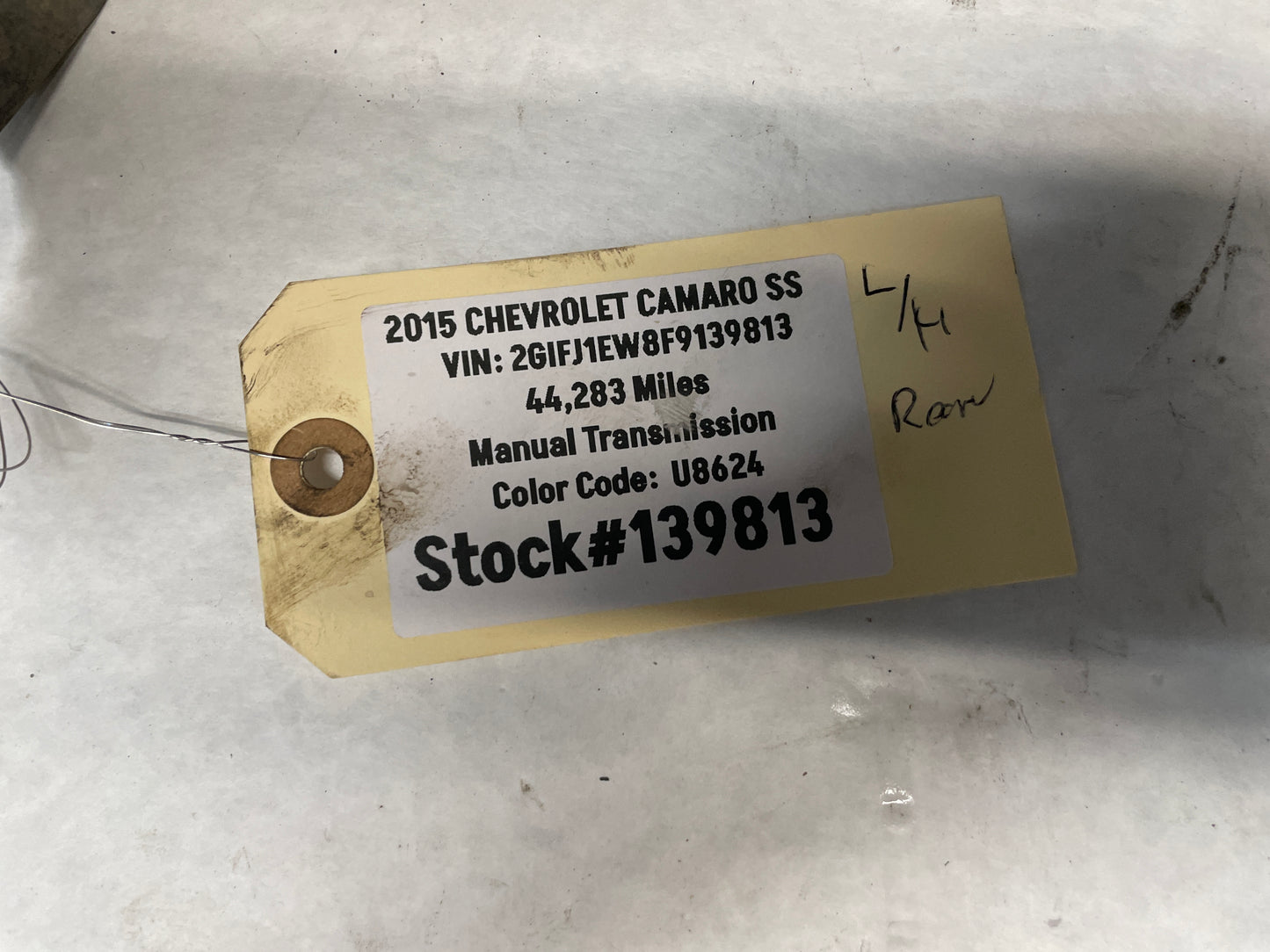 2015 Chevy Camaro SS RH Passenger Rear Fender Wheel Well Liner OEM - Day's Parts Yard