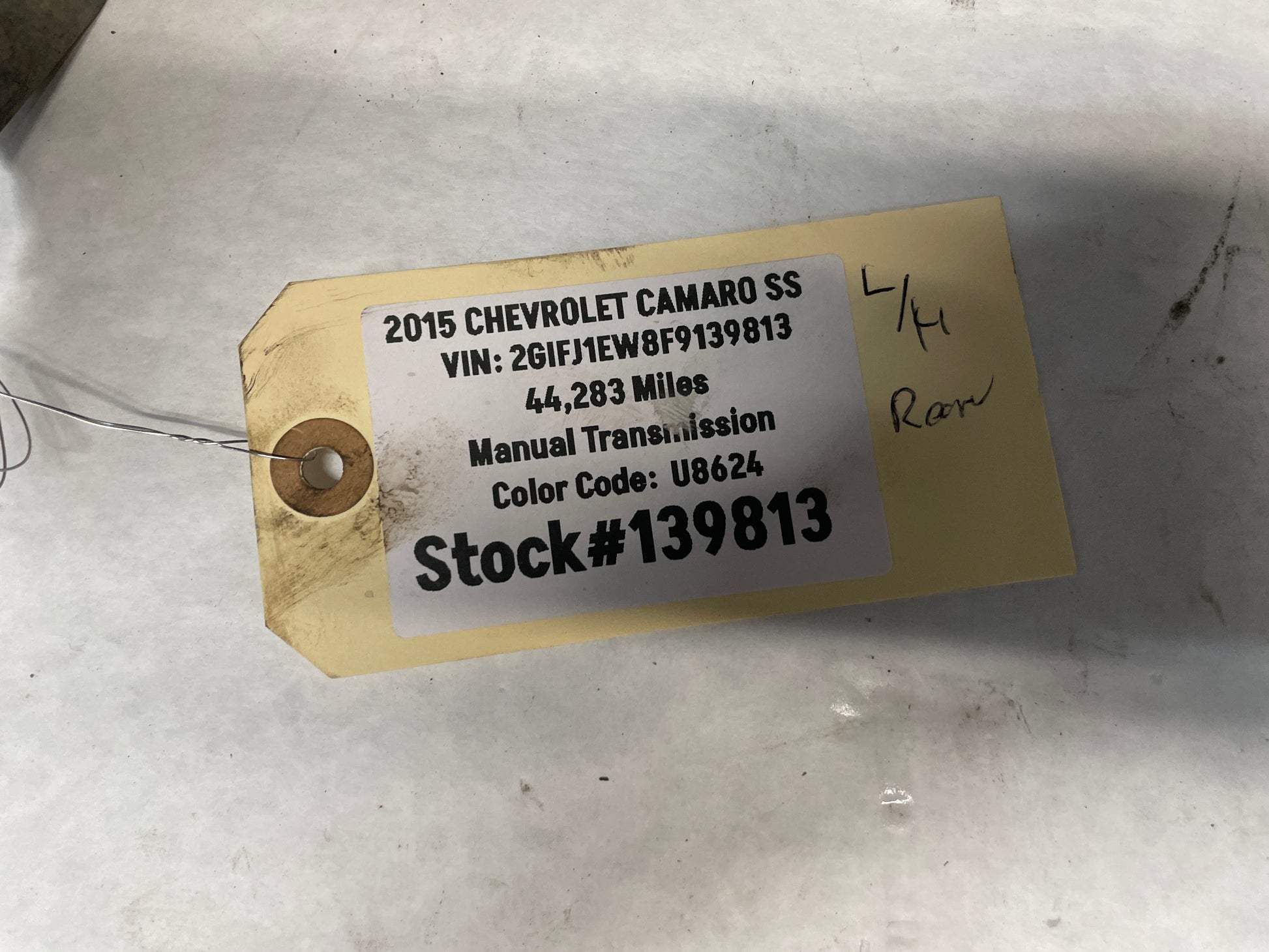 2015 Chevy Camaro SS RH Passenger Rear Fender Wheel Well Liner OEM - Day's Parts Yard