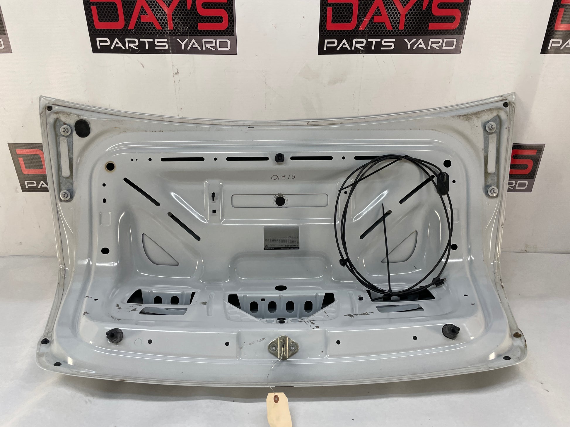 2013 Chevy Caprice PPV Trunk Deck Lid White OEM - Day's Parts Yard