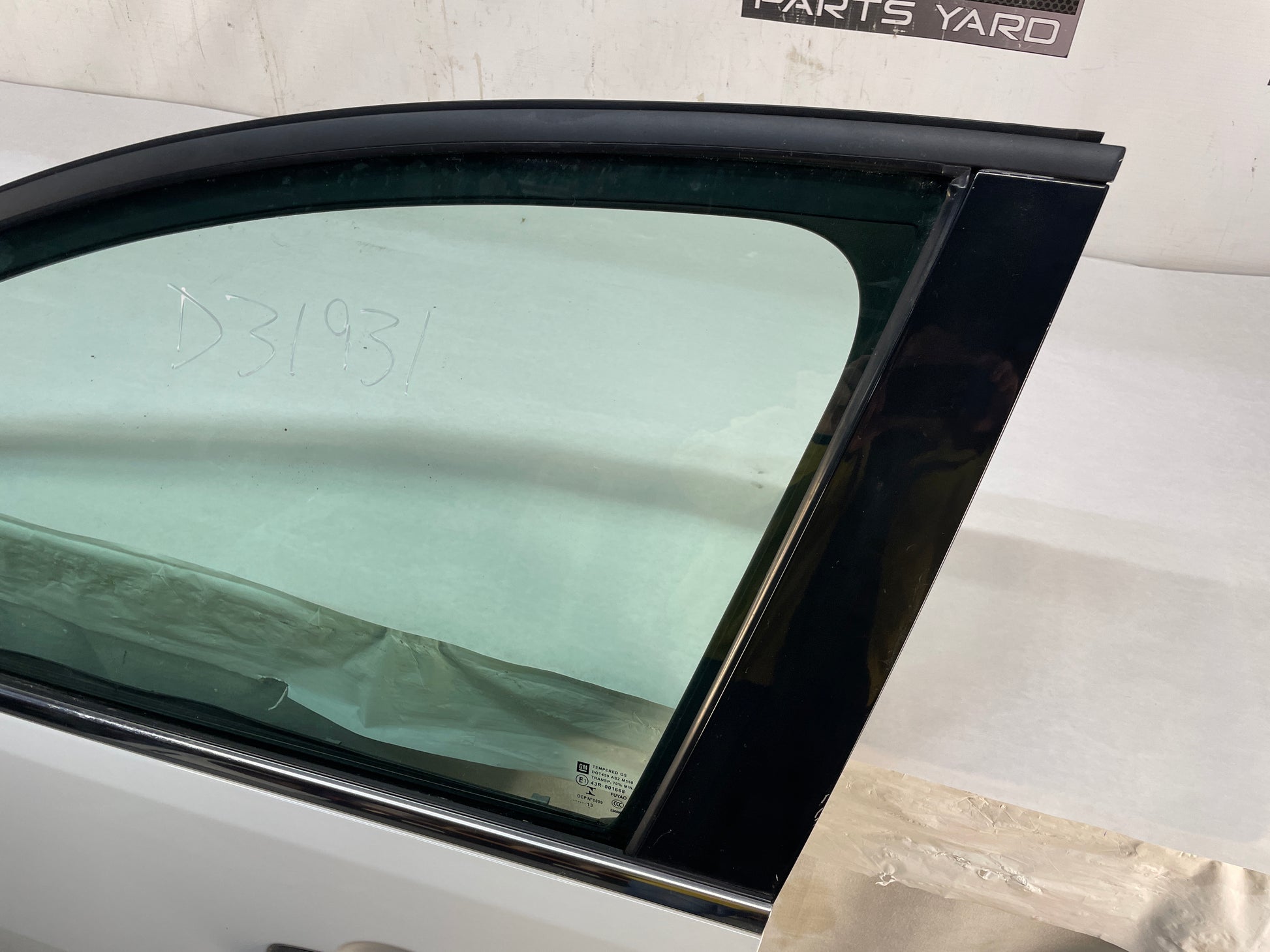 2013 Chevy Caprice PPV LH Driver Front Exterior Door White OEM - Day's Parts Yard