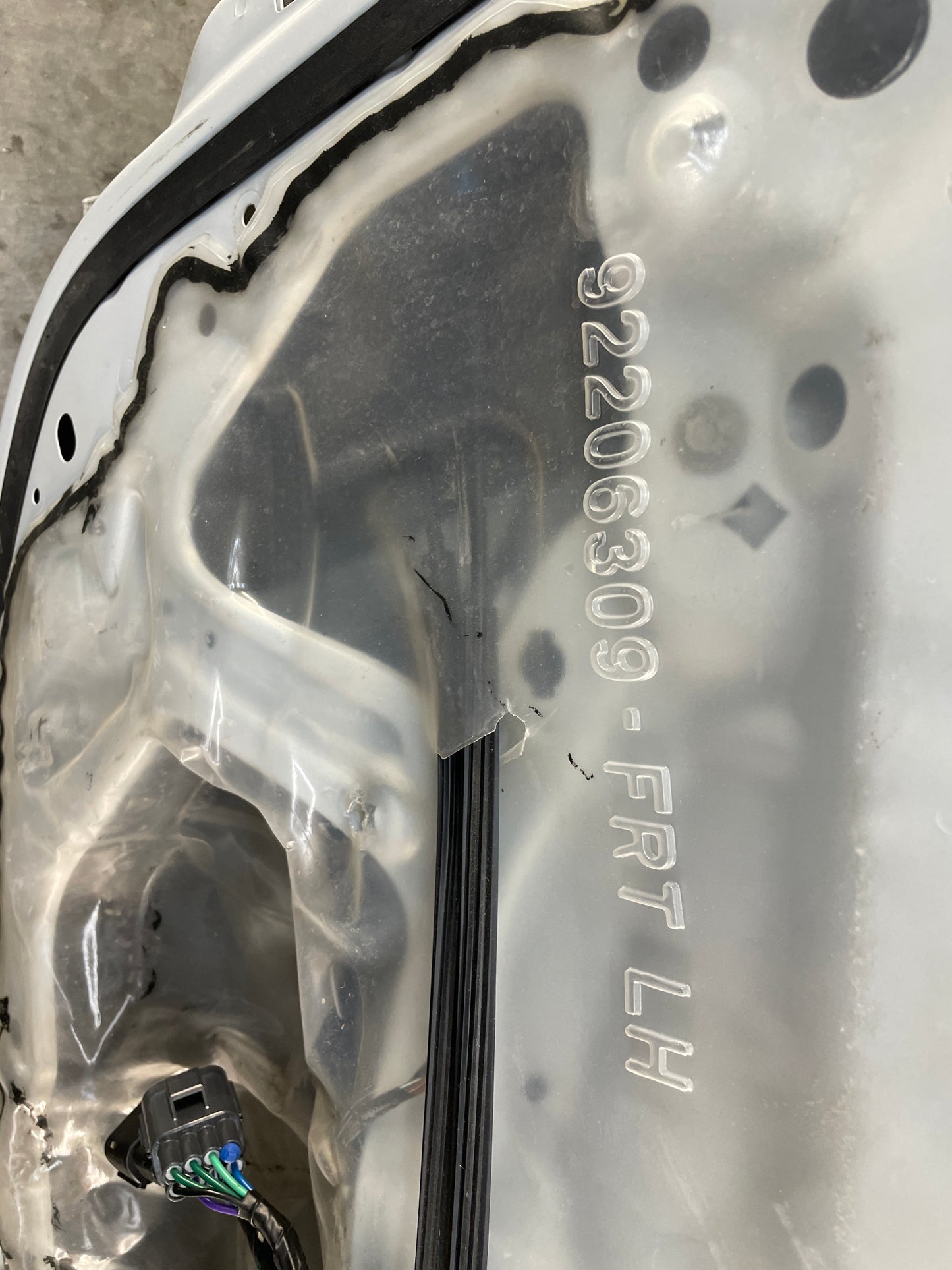 2013 Chevy Caprice PPV LH Driver Front Exterior Door White OEM - Day's Parts Yard
