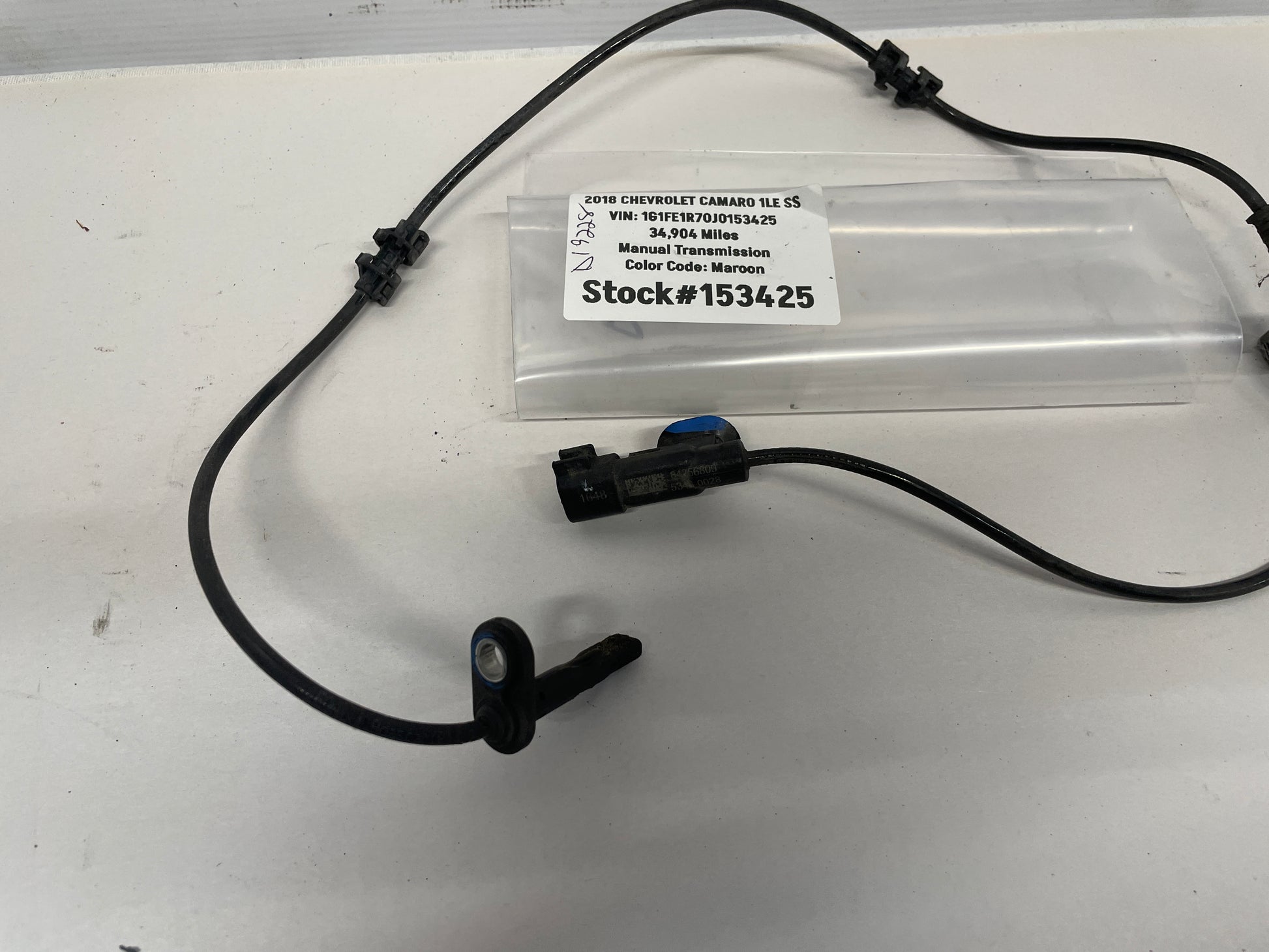 2018 Chevy Camaro 1LE SS LH Driver Front ABS Speed Sensor Wire OEM - Day's Parts Yard