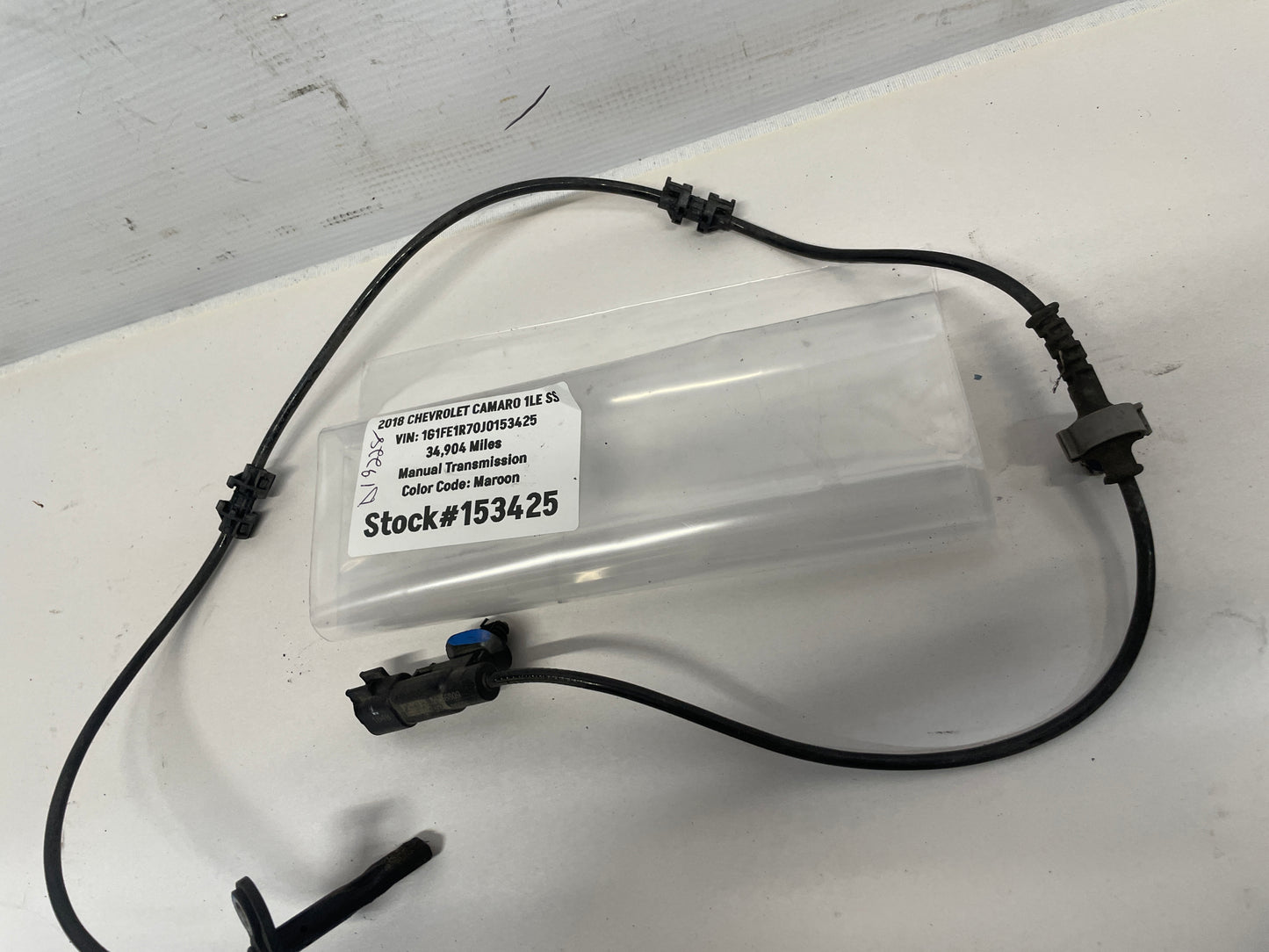 2018 Chevy Camaro 1LE SS LH Driver Front ABS Speed Sensor Wire OEM - Day's Parts Yard