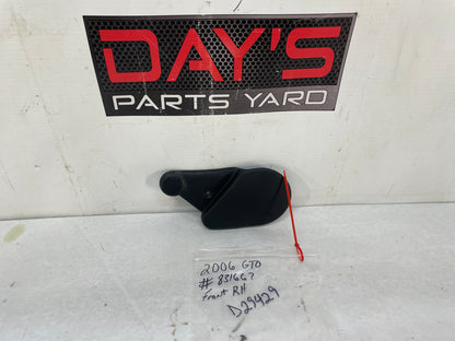 2006 Pontiac GTO RH Passenger Front Seat Hinge Inner Trim Cover OEM