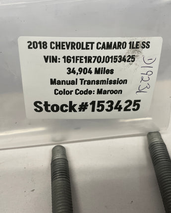 2018 Chevy Camaro 1LE SS Rear Cradle Subframe K Member Bolts Hardware OEM