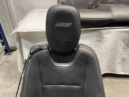 2015 Chevy Camaro SS Seats Front and Rears Black Leather OEM - Day's Parts Yard