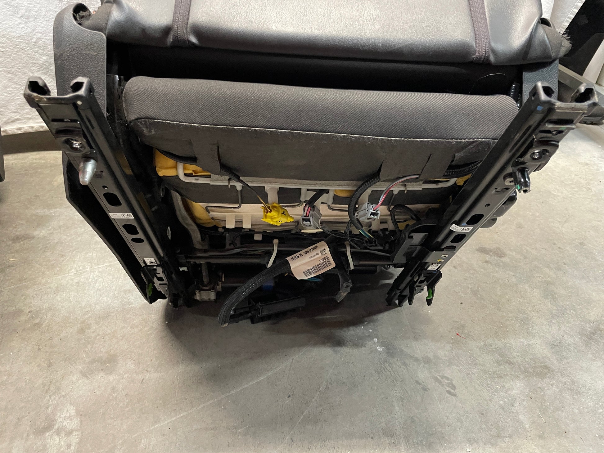 2010 Chevy Camaro SS Seats Fronts and Rears Black and Orange Leather OEM - Day's Parts Yard