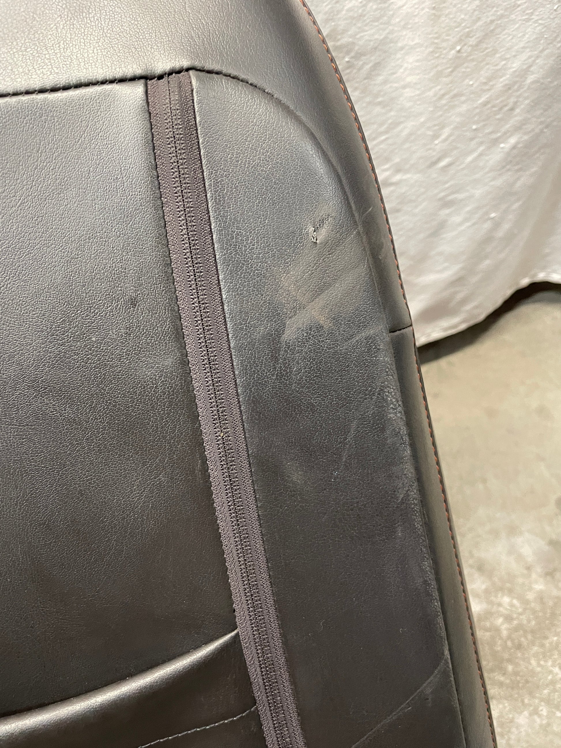 2010 Chevy Camaro SS Seats Fronts and Rears Black and Orange Leather OEM - Day's Parts Yard