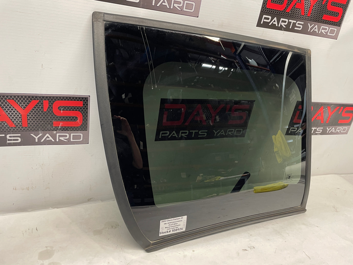 2002 Chevy Camaro SS LH Driver T-Top Glass Window Roof Assembly OEM - Day's Parts Yard