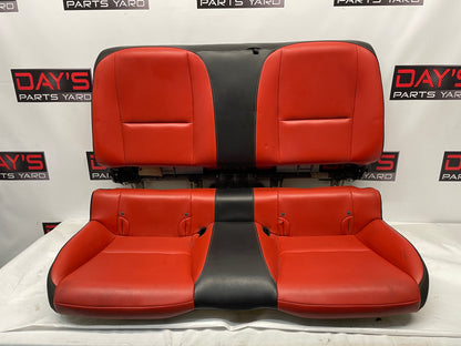 2010 Chevy Camaro SS Seats Fronts and Rears Black and Orange Leather OEM - Day's Parts Yard