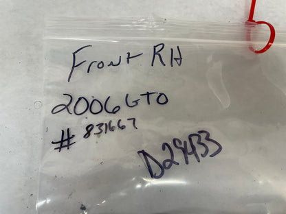 2006 Pontiac GTO RH Passenger Front Seat Hinge Trim Inner Cover OEM