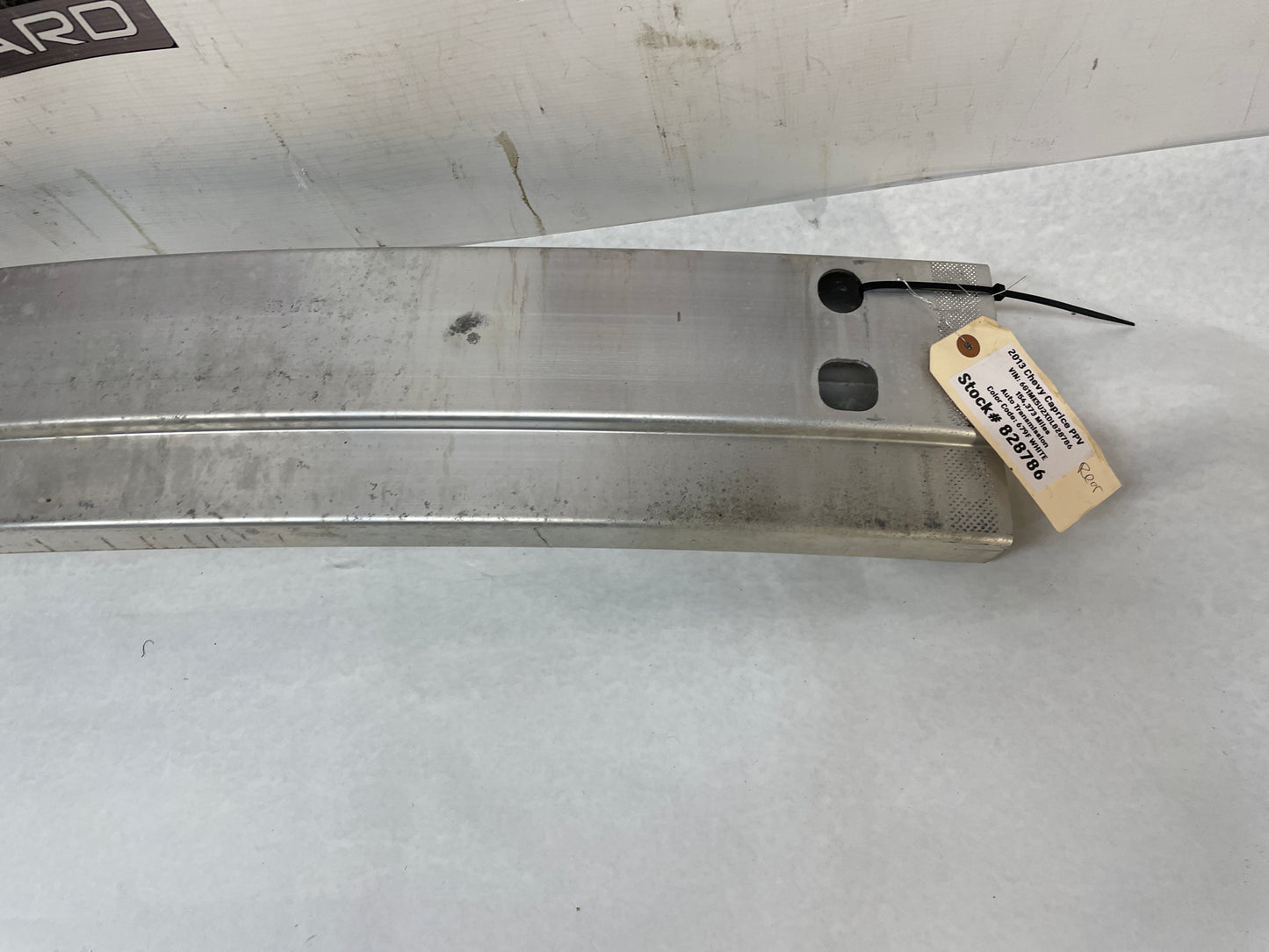 2013 Chevy Caprice PPV Rear Bumper Impact Reinforcement Bar OEM - Day's Parts Yard