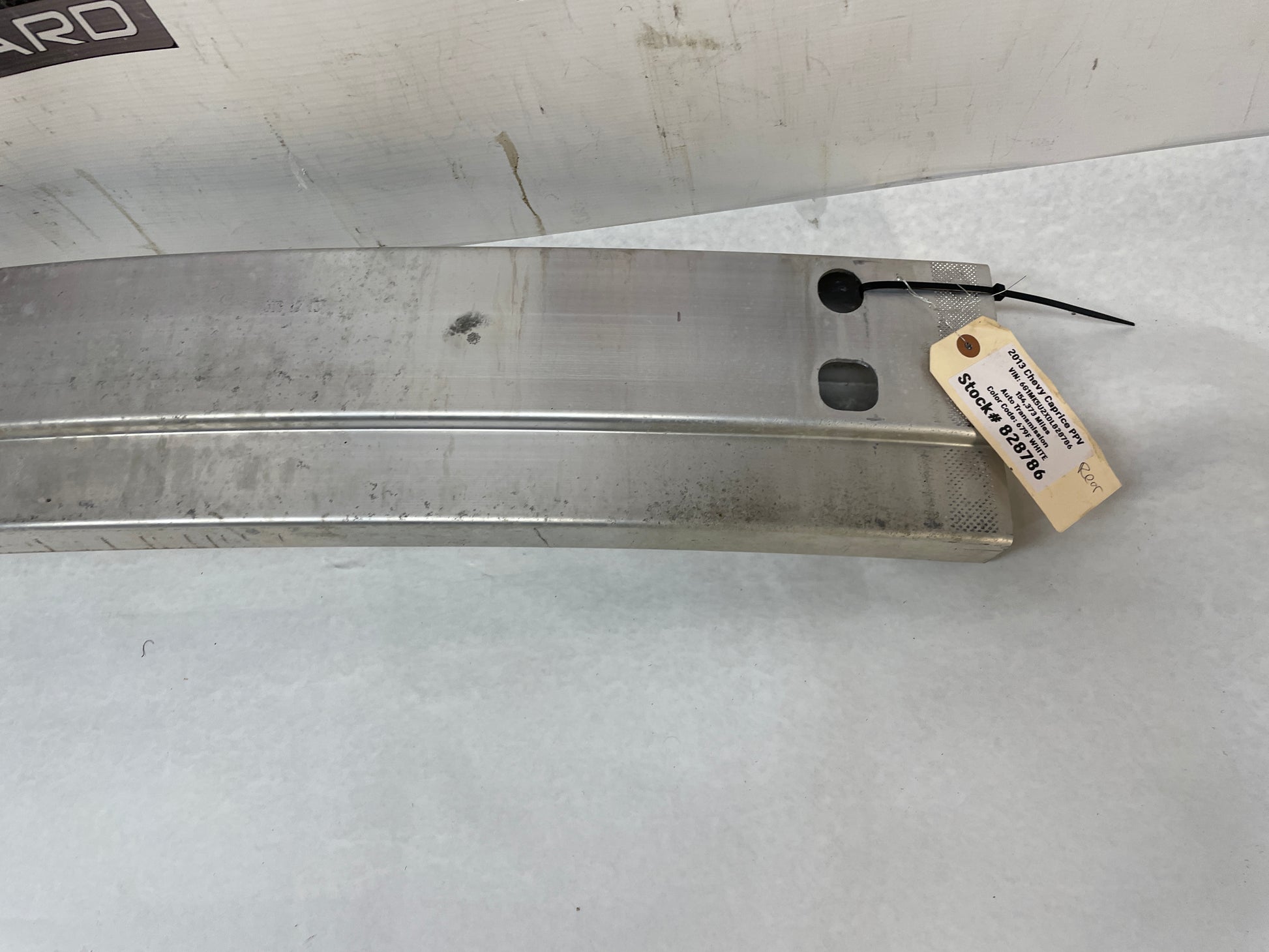 2013 Chevy Caprice PPV Rear Bumper Impact Reinforcement Bar OEM - Day's Parts Yard