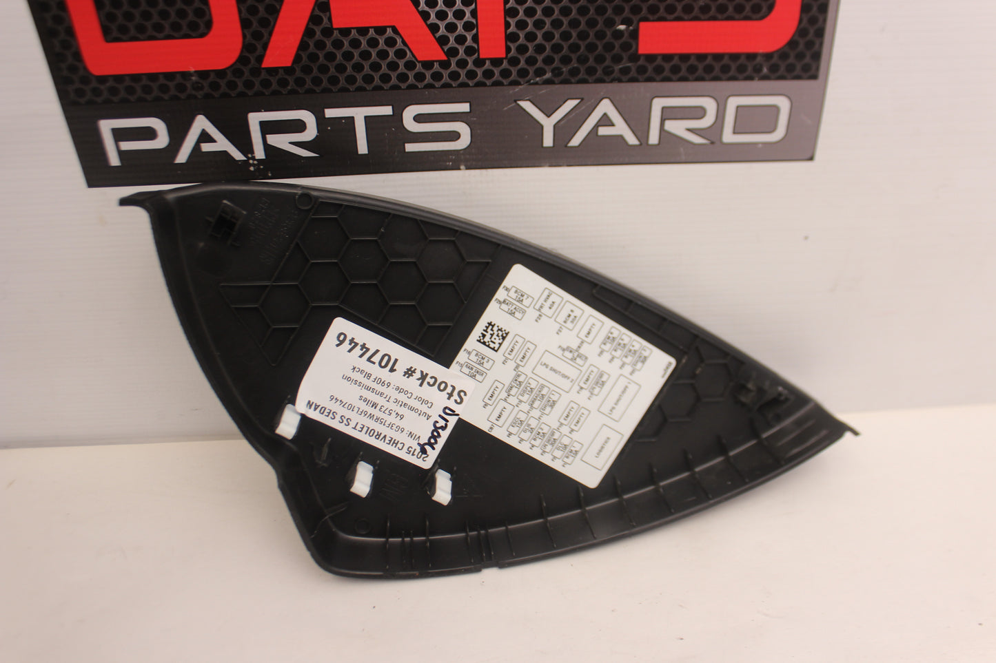 2015 Chevy SS Sedan LH Driver Dash End Cap Cover OEM - Day's Parts Yard