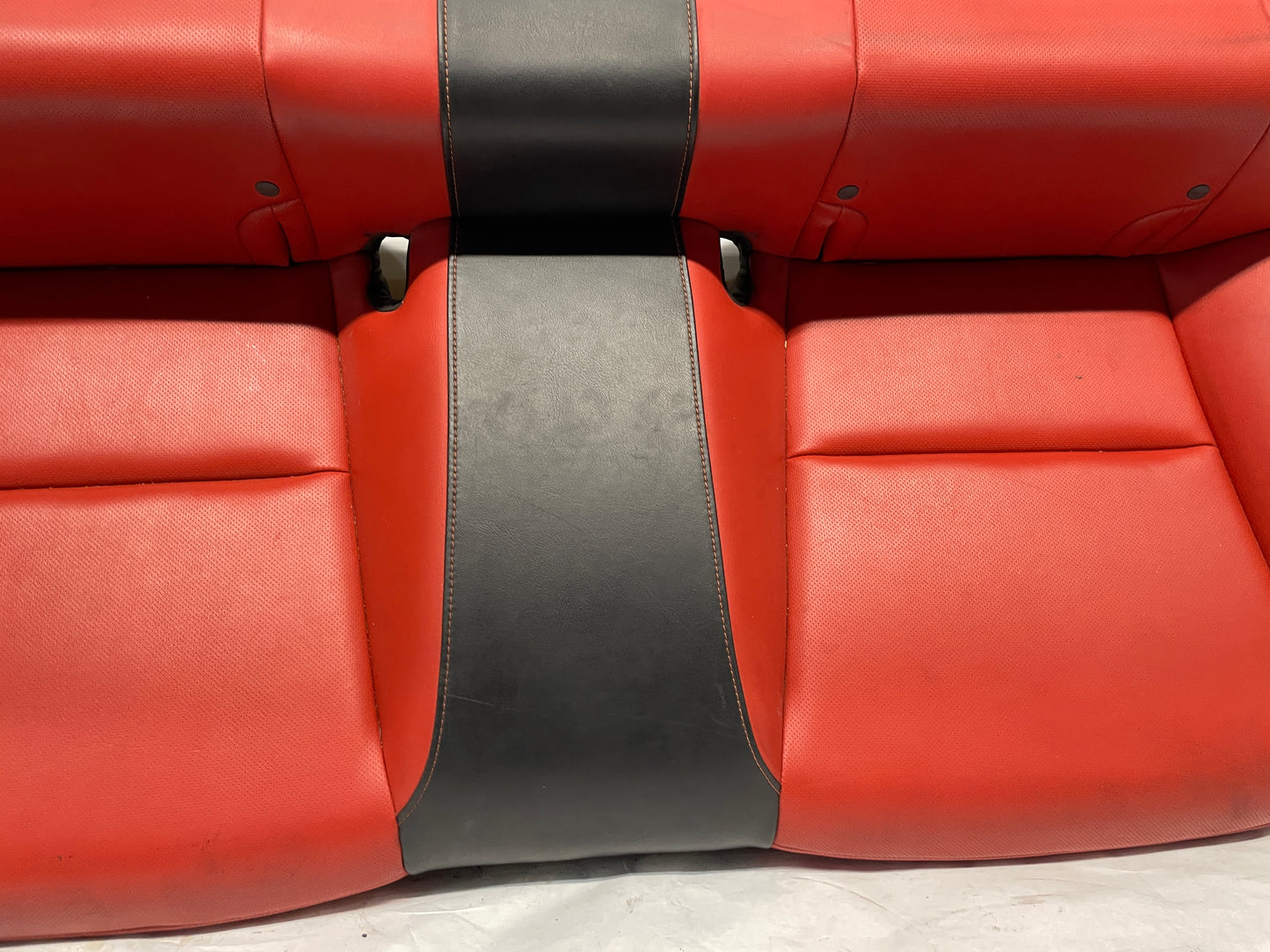 2010 Chevy Camaro SS Seats Fronts and Rears Black and Orange Leather OEM - Day's Parts Yard