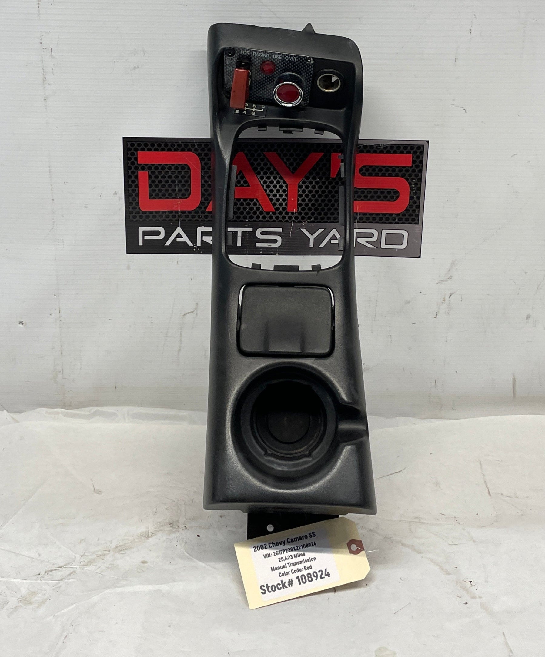 2002 Chevy Camaro SS Manual 6 Speed Center Console Shifter Bezel Plate Top OEM - Day's Parts Yard