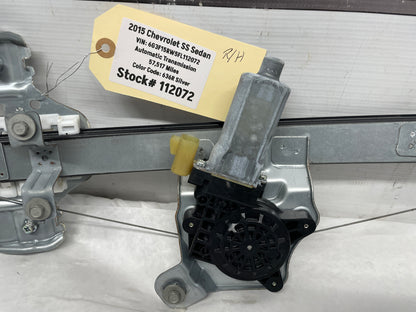 2015 Chevy SS Sedan RH Passenger Rear Window Regulator w/ Motor OEM - Day's Parts Yard