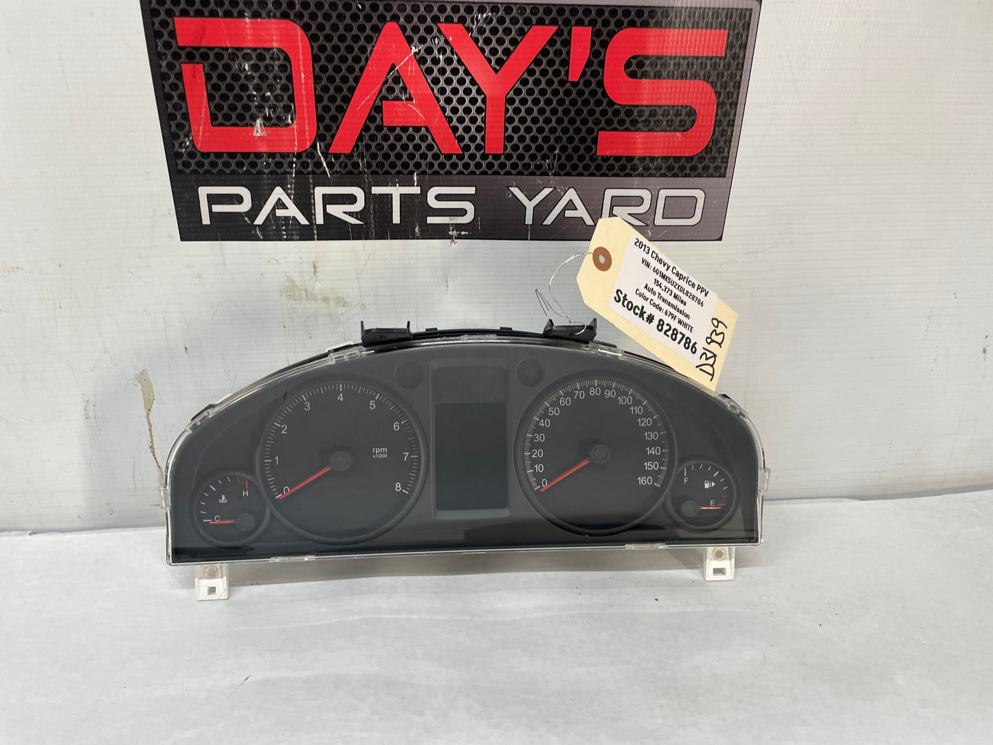 2013 Chevy Caprice PPV Gauge Cluster Speedometer Instrument Panel  OEM - Day's Parts Yard