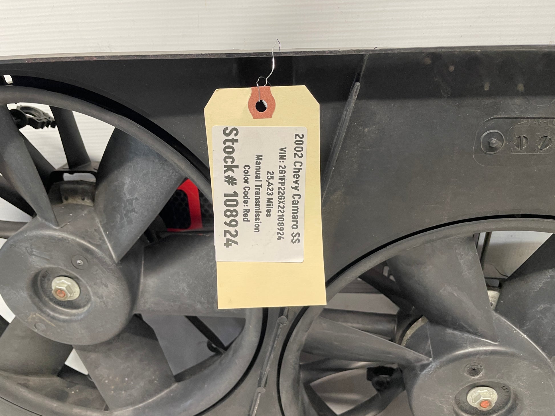 2002 Chevy Camaro SS Dual Electric Radiator Cooling Fans OEM - Day's Parts Yard