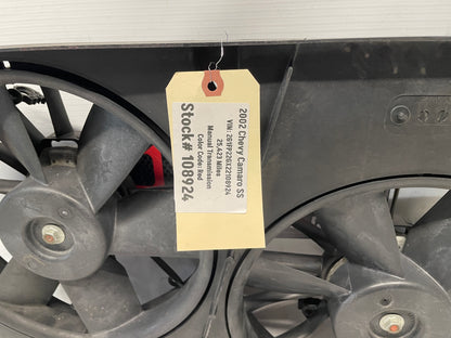 2002 Chevy Camaro SS Dual Electric Radiator Cooling Fans OEM - Day's Parts Yard
