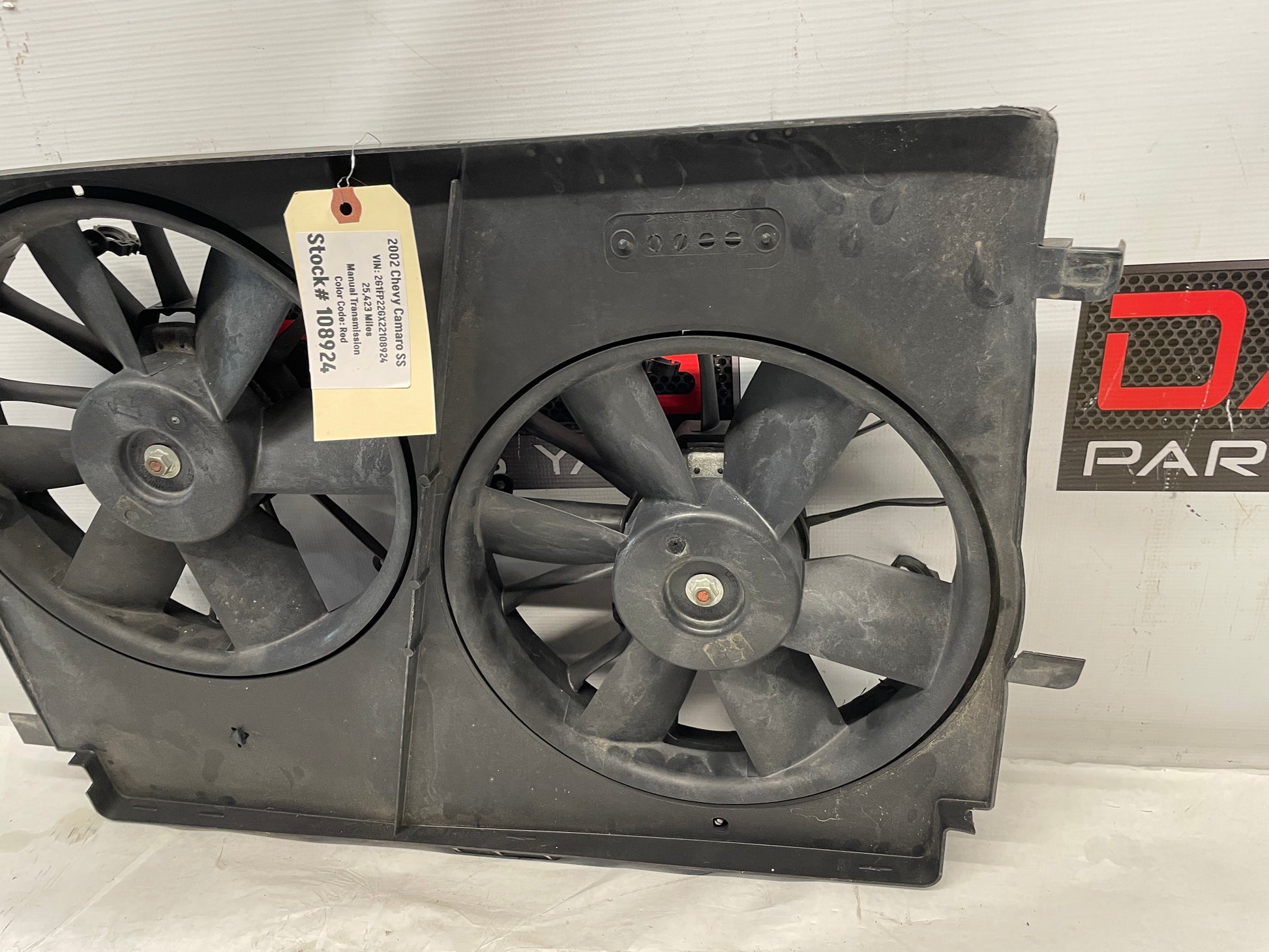 2002 Chevy Camaro SS Dual Electric Radiator Cooling Fans OEM - Day's Parts Yard