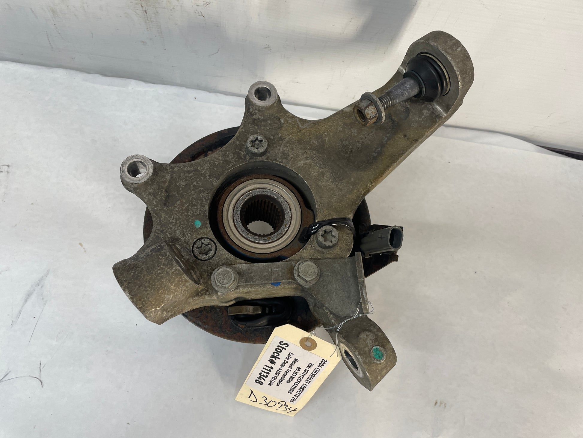 2004 Chevy C5 Corvette Z06 LH Driver Front Suspension Spindle Knuckle Hub OEM - Day's Parts Yard