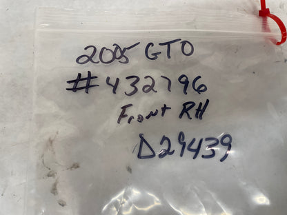 2005 Pontiac GTO RH Passenger Front Seat Lumber Knob OEM