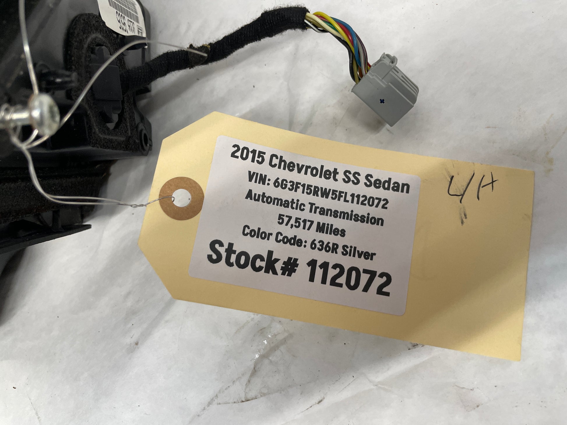 2015 Chevy SS Sedan LH Driver Exterior Side Mirror Silver OEM - Day's Parts Yard