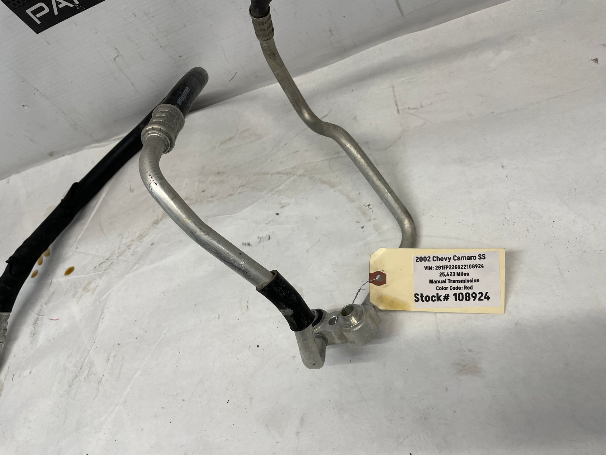 2002 Chevy Camaro SS AC Air Conditioner Discharge Line Tube Hose Assembly OEM - Day's Parts Yard