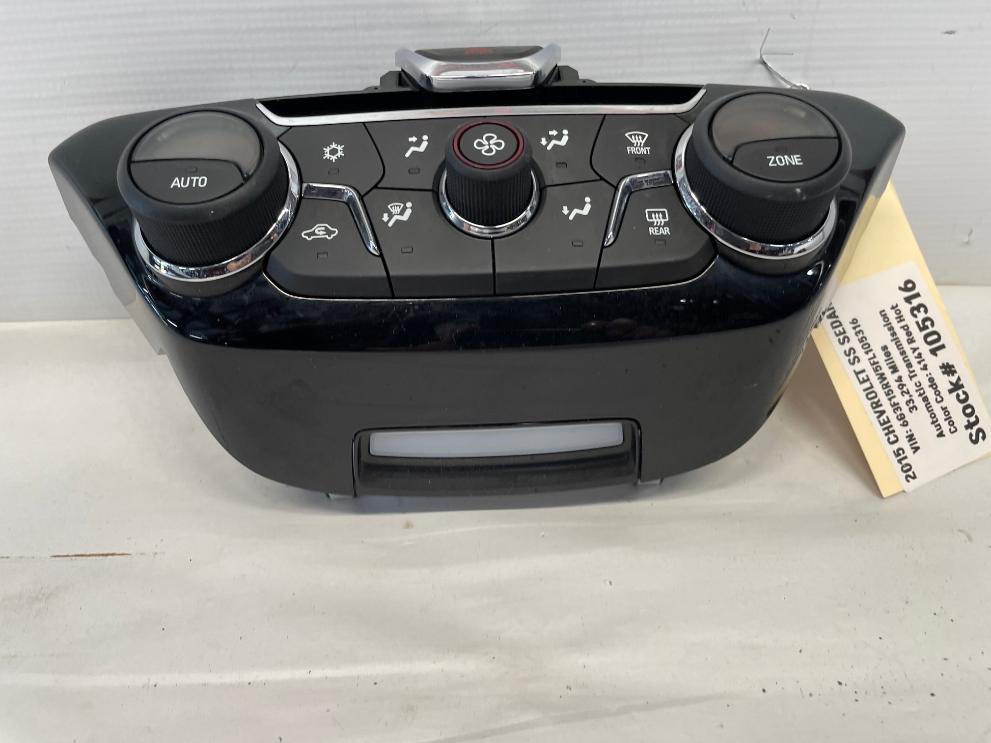 2015 Chevy SS Sedan HVAC Heat & A/C Control Unit OEM - Day's Parts Yard