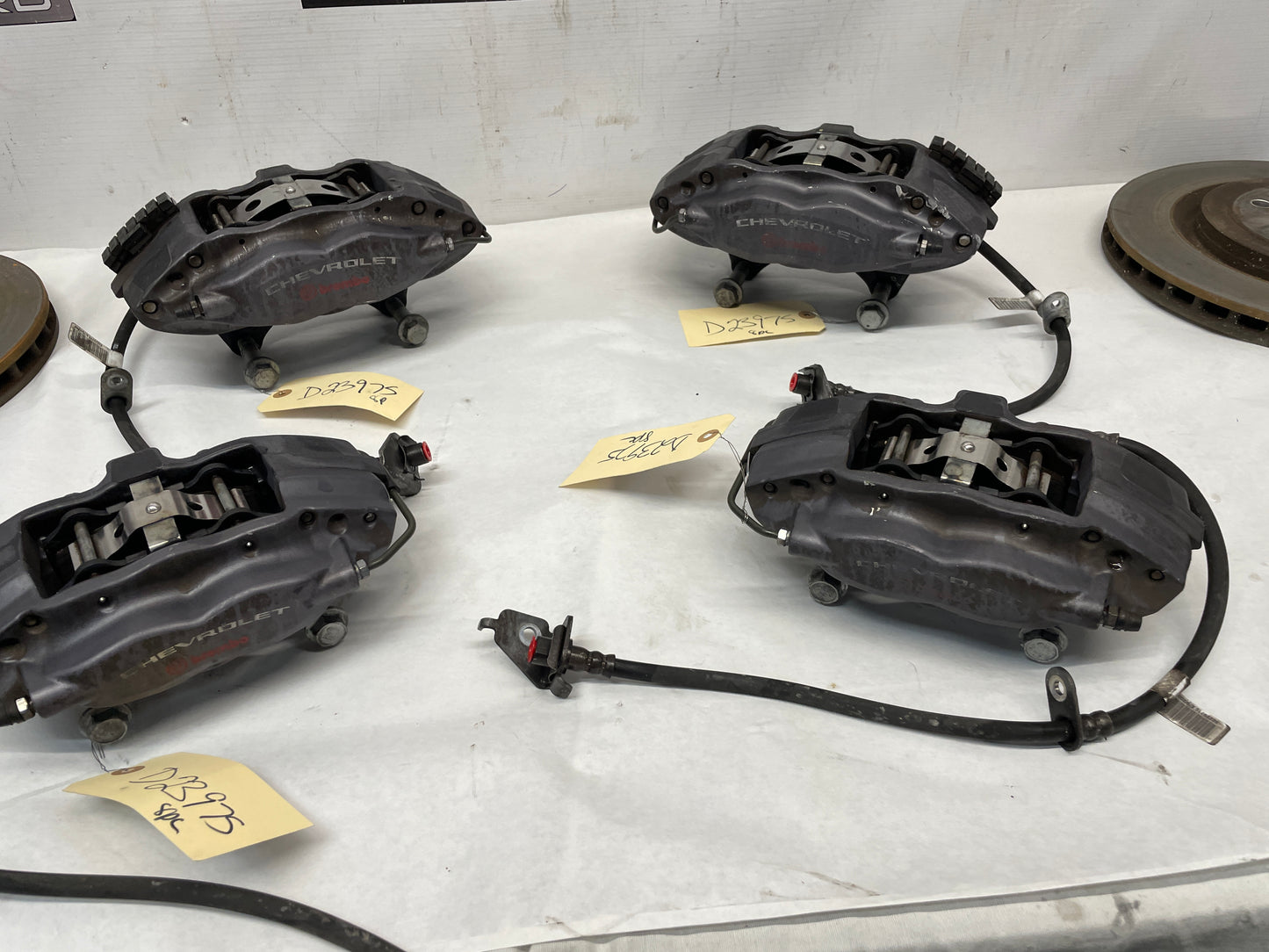 2010 Chevy Camaro SS Brembo Brake Calipers & Rotors Front and Rear OEM - Day's Parts Yard