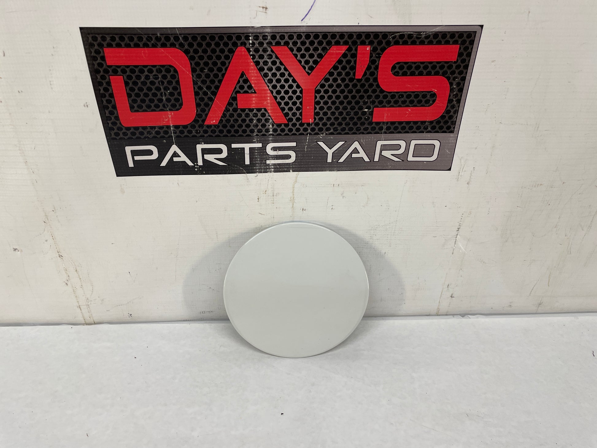 2013 Chevy Caprice PPV Fuel Gas Cover Lid Door White OEM - Day's Parts Yard
