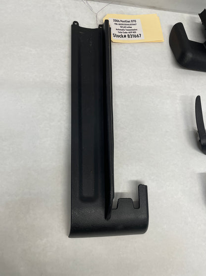 2004 Pontiac GTO RH Passenger 4pc Seat Rail Frame Trim Cover Set OEM - Day's Parts Yard