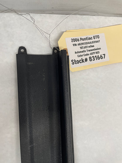 2004 Pontiac GTO RH Passenger 4pc Seat Rail Frame Trim Cover Set OEM - Day's Parts Yard