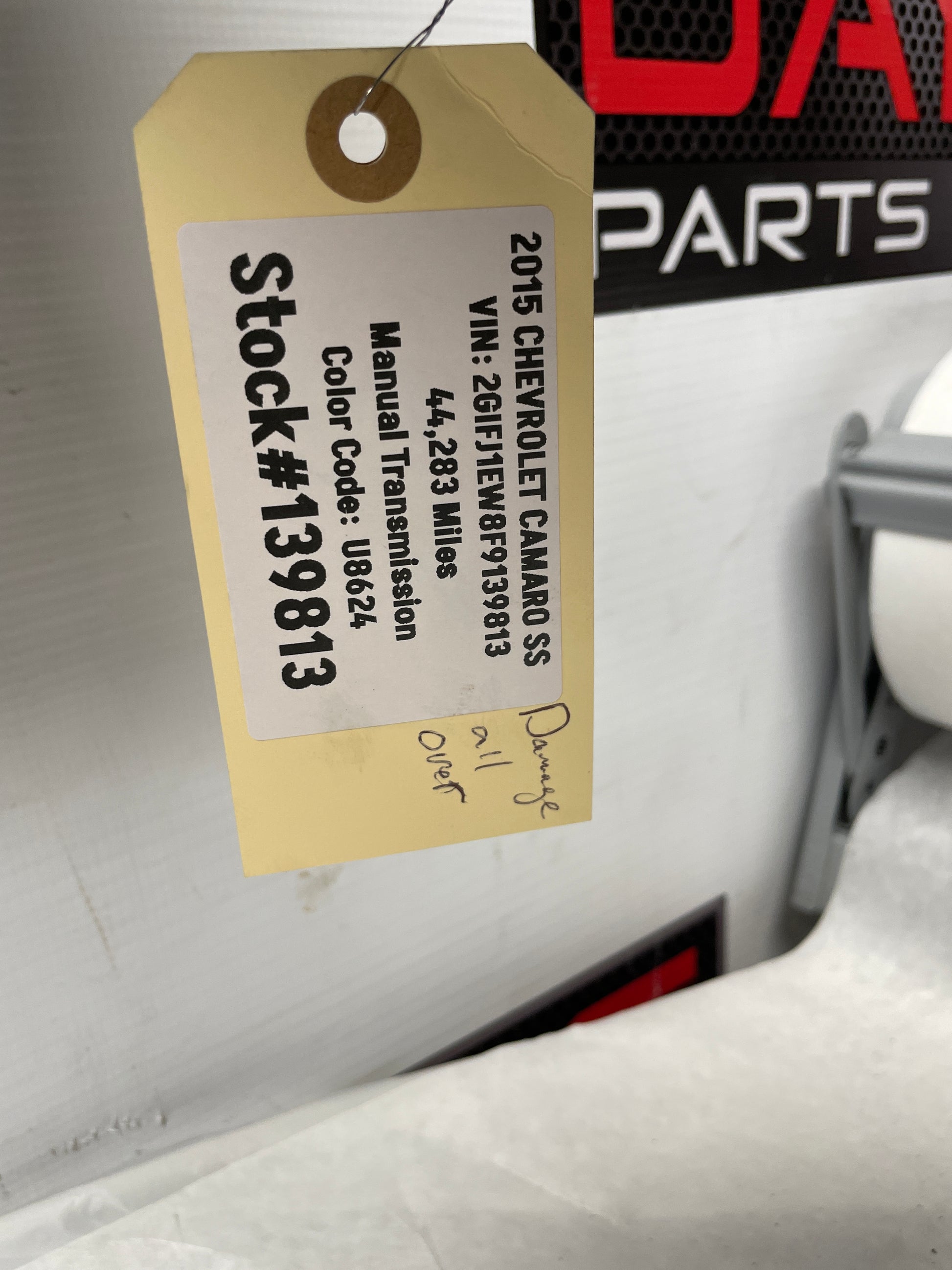 2015 Chevy Camaro SS Rear Bumper Diffuser Valence Cover OEM DAMAGED LOCAL PICK UP - Day's Parts Yard