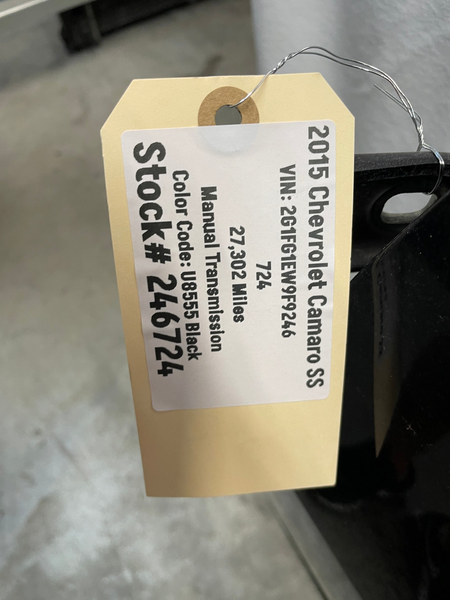 2015 Chevy Camaro SS LH Driver Front Exterior Door Black OEM