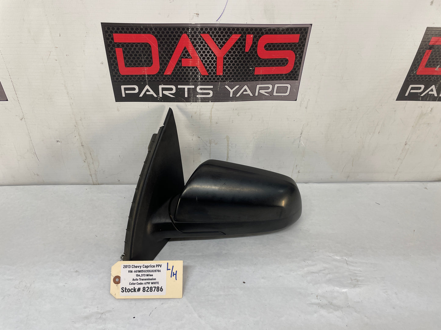2013 Chevy Caprice PPV LH Driver Exterior Out Side Door Mirror OEM - Day's Parts Yard