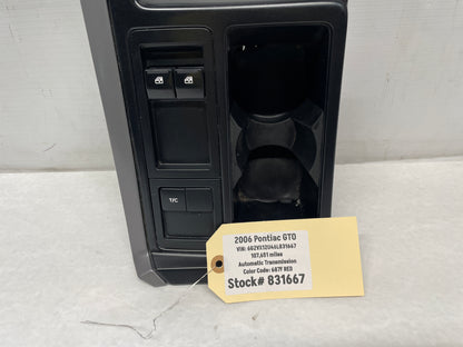 2004 Pontiac GTO Center Console Shifter Bezel Trim Plate Window Switches OEM - Day's Parts Yard