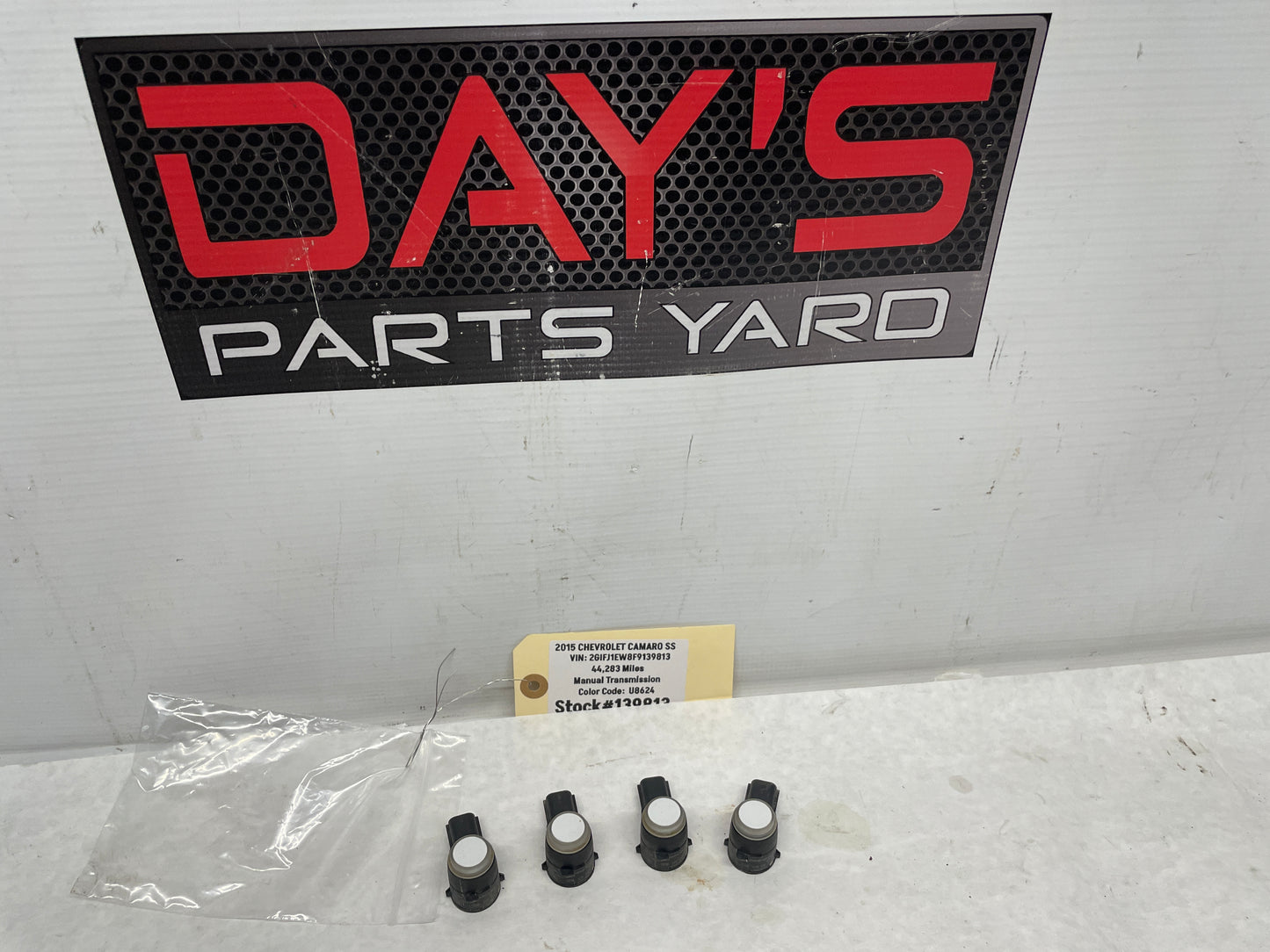 2015 Chevy Camaro SS Rear Bumper Back Up Parking Sensors OEM - Day's Parts Yard