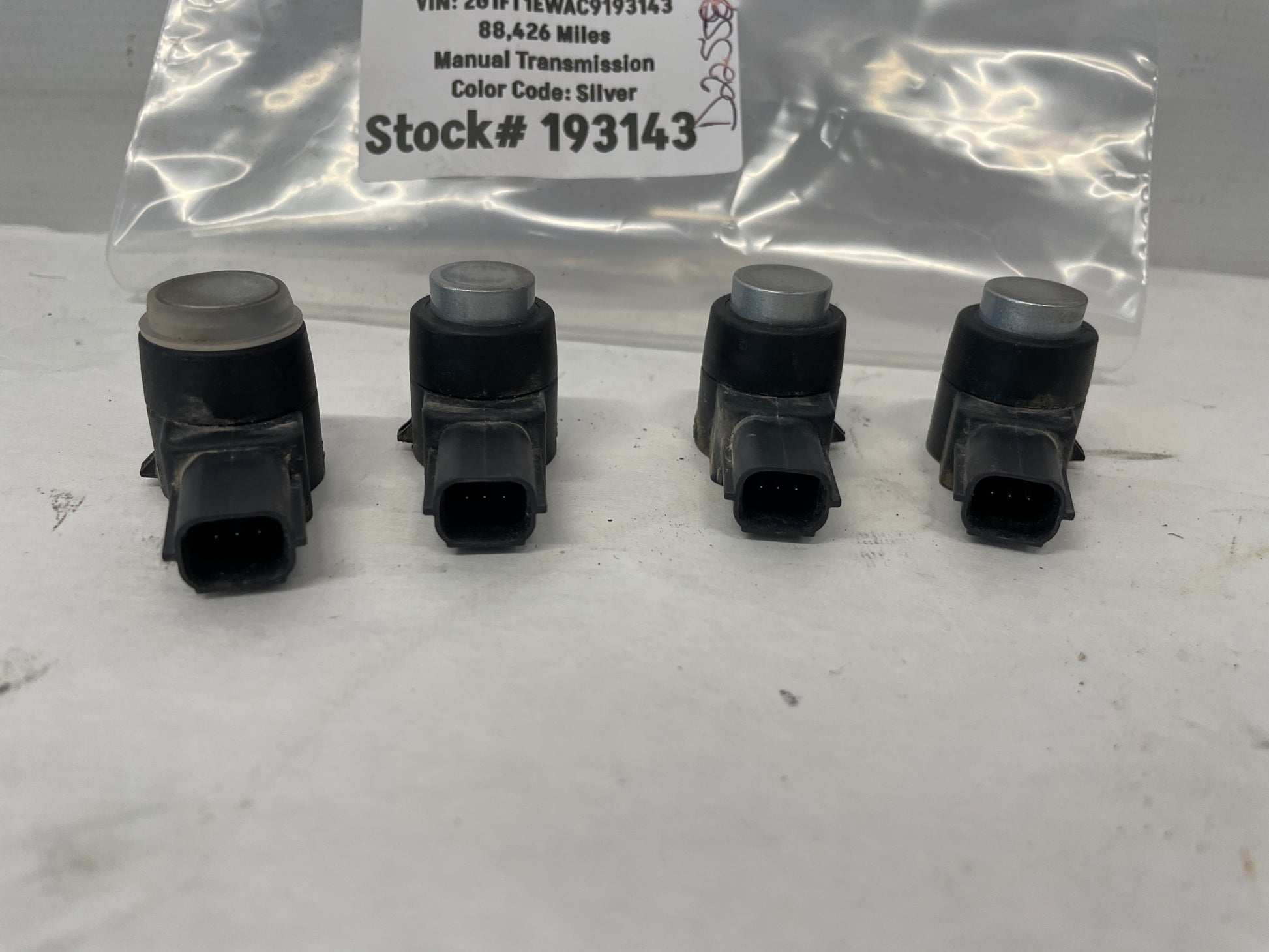 2012 Chevy Camaro SS Rear Bumper Reverse Back Up Parking Alarm Sensors OEM - Day's Parts Yard