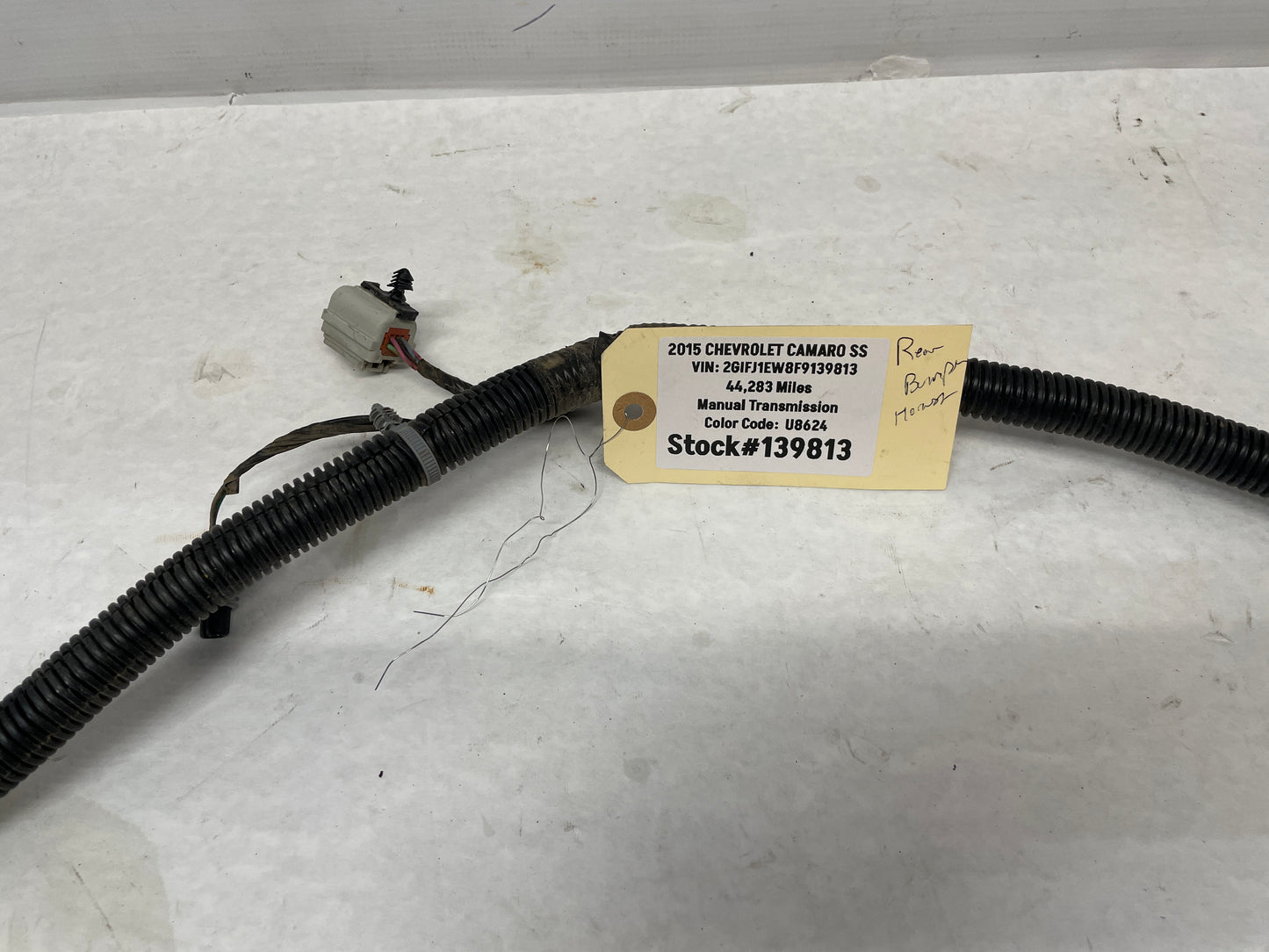 2015 Chevy Camaro SS Rear Bumper Wire Wiring Harness OEM - Day's Parts Yard