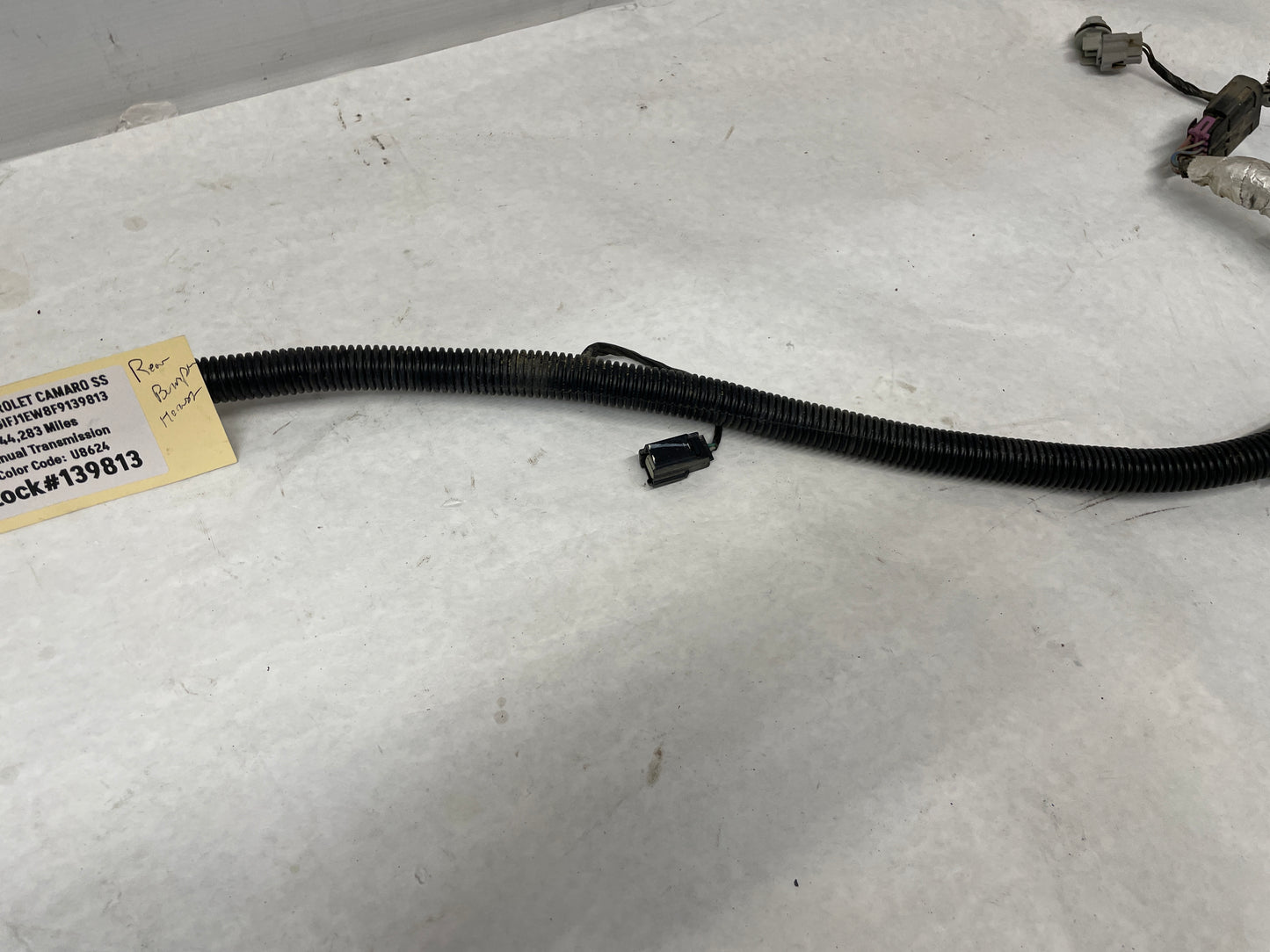 2015 Chevy Camaro SS Rear Bumper Wire Wiring Harness OEM - Day's Parts Yard