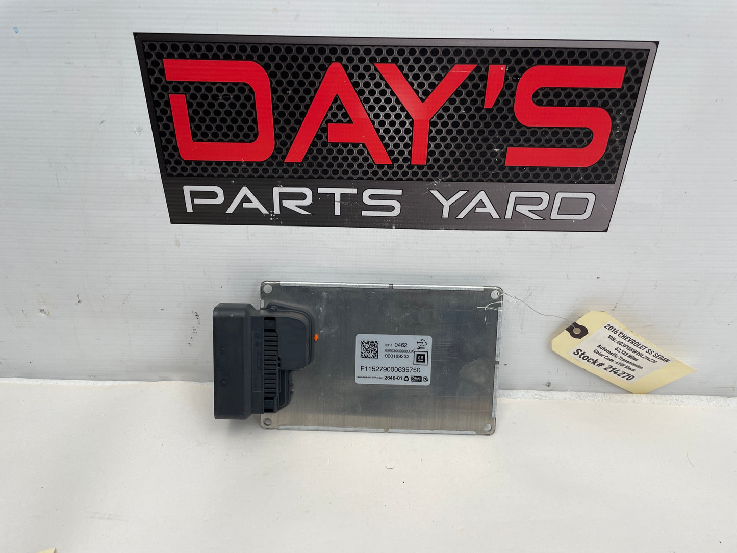 2016 Chevy SS Sedan Electronic Suspension Control Module OEM - Day's Parts Yard