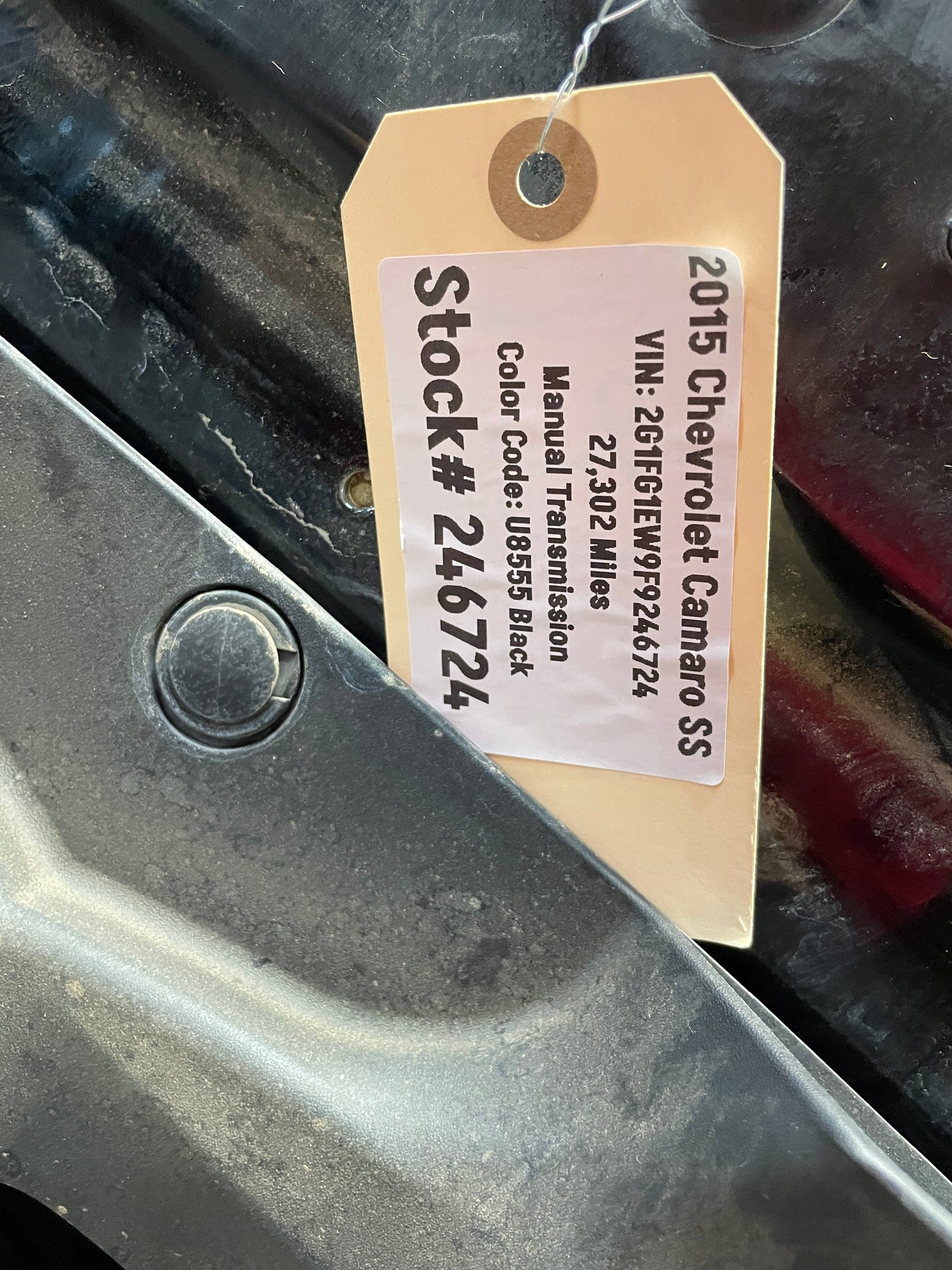 2015 Chevy Camaro SS Hood w/ Scoop Vent Insert Black OEM