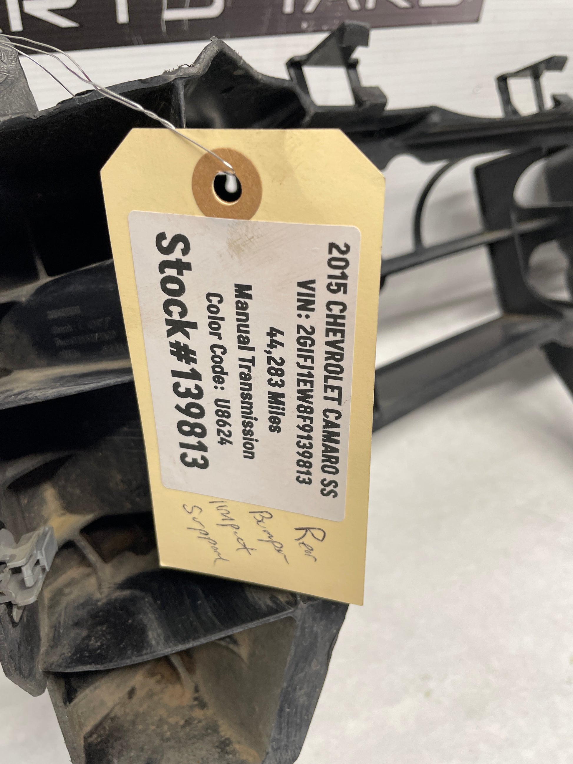 2015 Chevy Camaro SS Rear Bumper Impact Absorber OEM - Day's Parts Yard