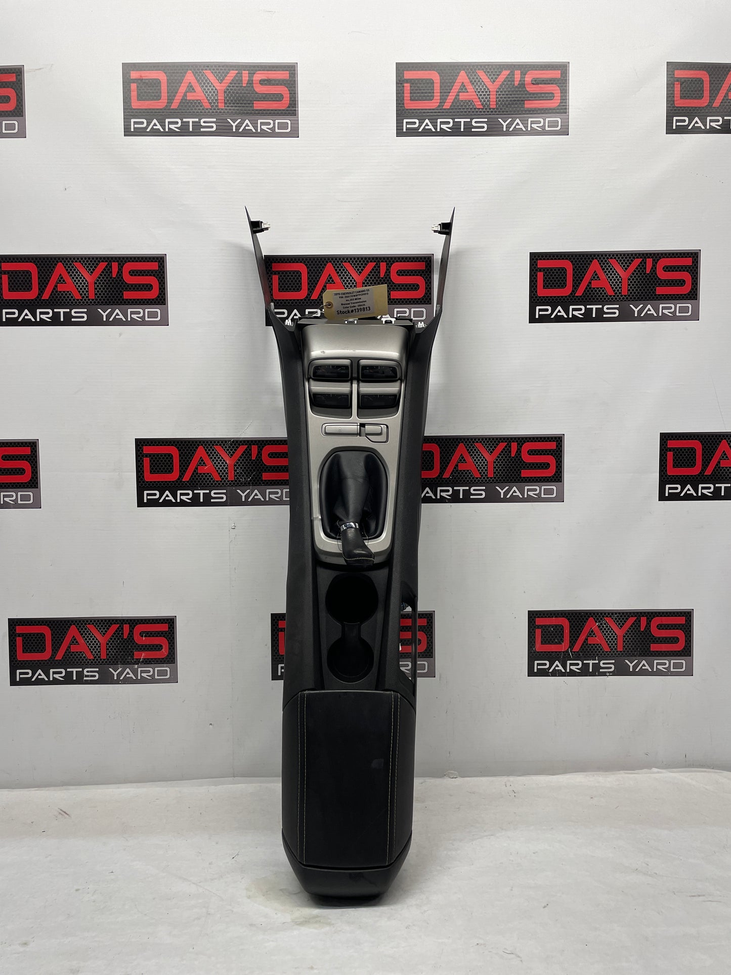 2015 Chevy Camaro SS Complete Center Console Arm Rest w/ Auxiliary Gauges OEM - Day's Parts Yard