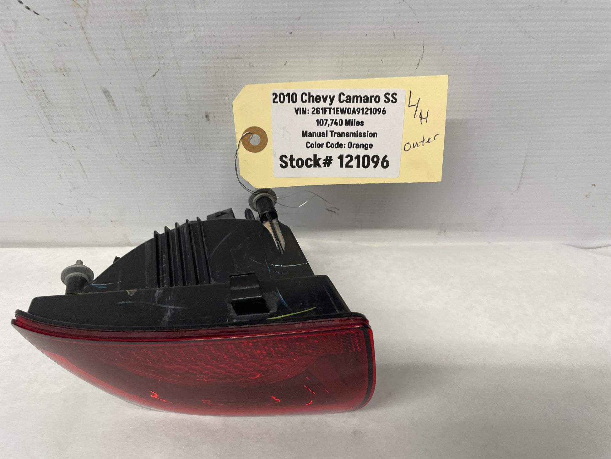 2010 Chevy Camaro SS LH Driver Outer Taillight Tail Light OEM - Day's Parts Yard
