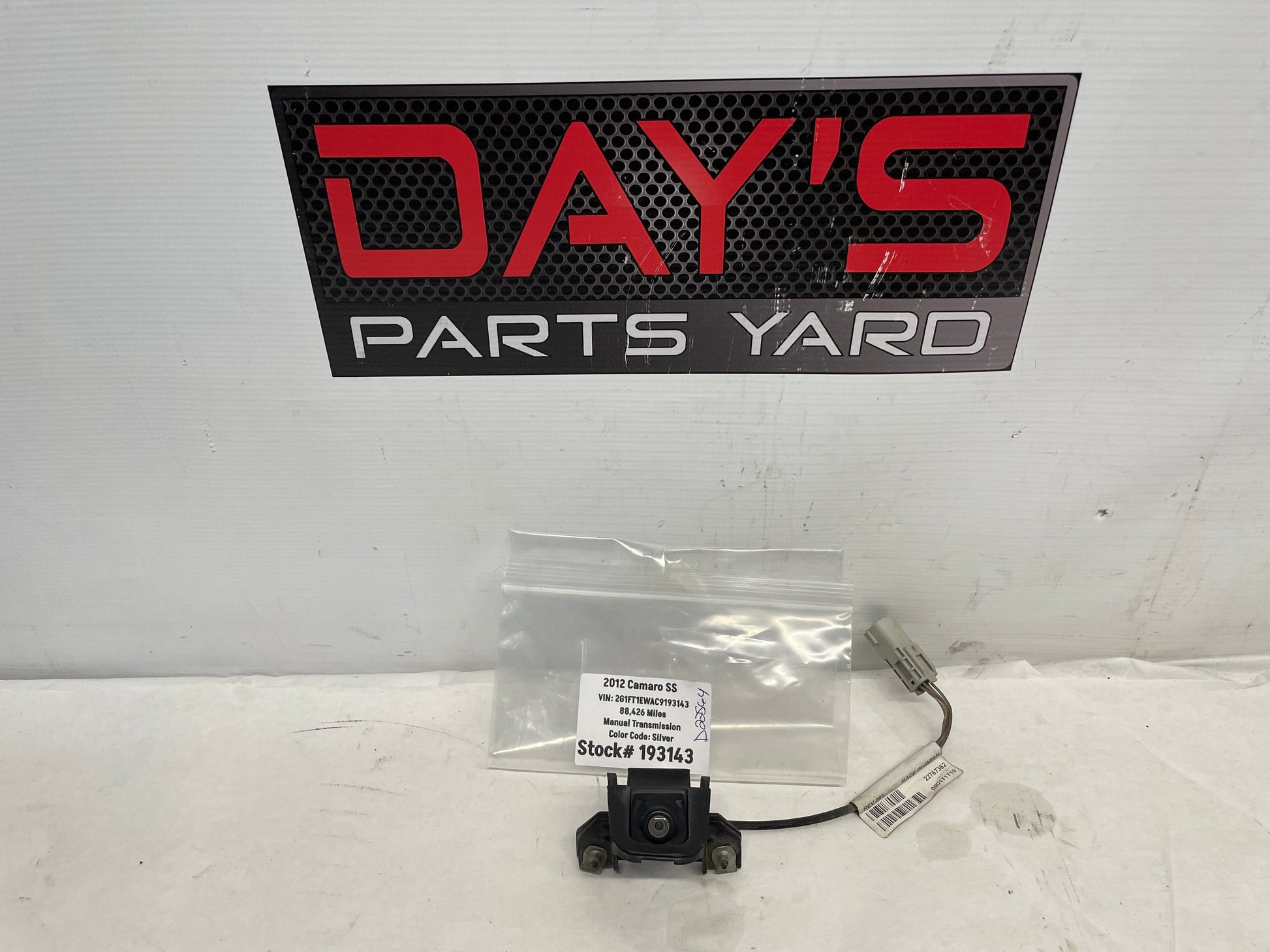 2012 Chevy Camaro SS Rear Back Up Camera OEM #22872078 - Day's Parts Yard