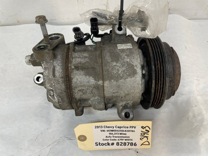 2013 Chevy Caprice PPV AC A/C Air Conditioner Compressor w/ Hardware OEM - Day's Parts Yard